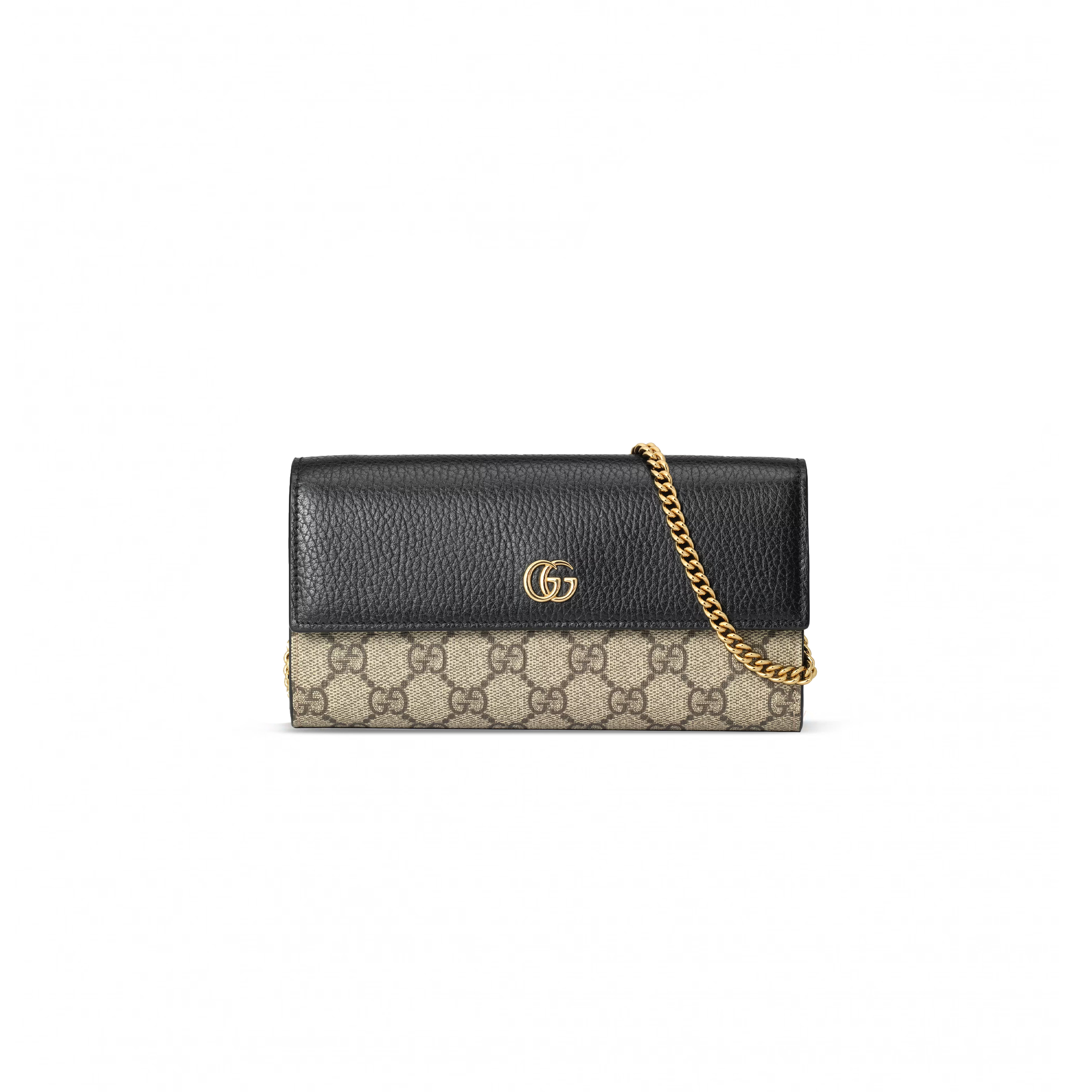 G*u*i gg marmont bi-color wallet on chain ‎546585 (19*10cm)